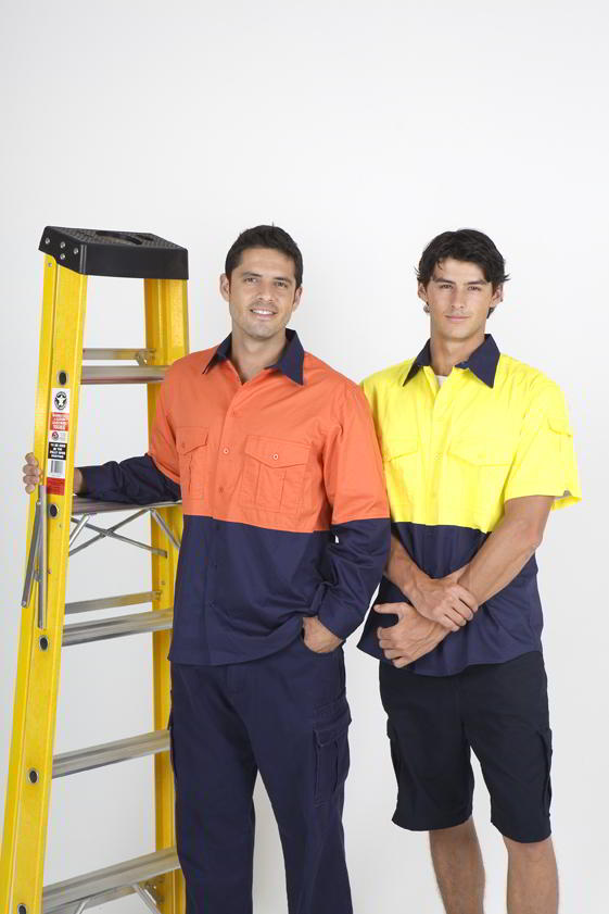 Hi Vis safety work shirt Ramo